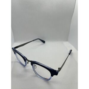Say Oh A Steel‎ C02 Eyeglasses Frames Blue Black Designer Fashion Glasses